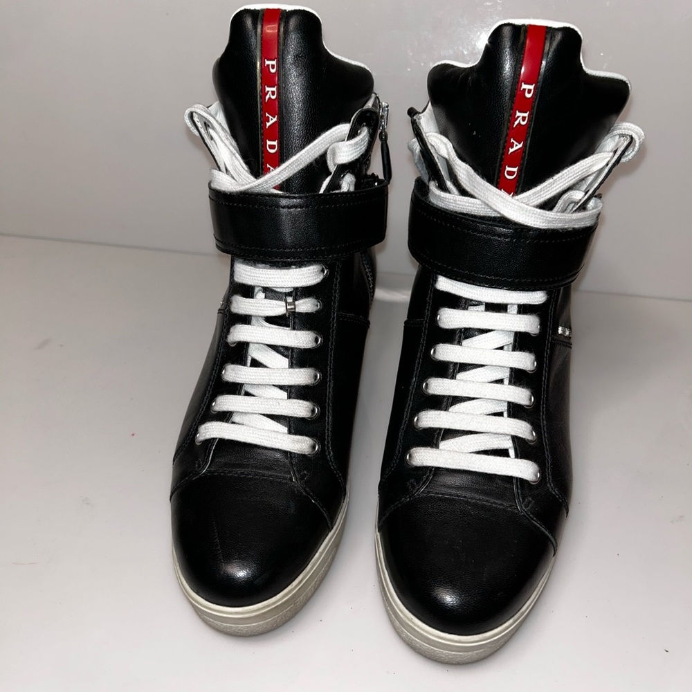 Prada high top sneakers